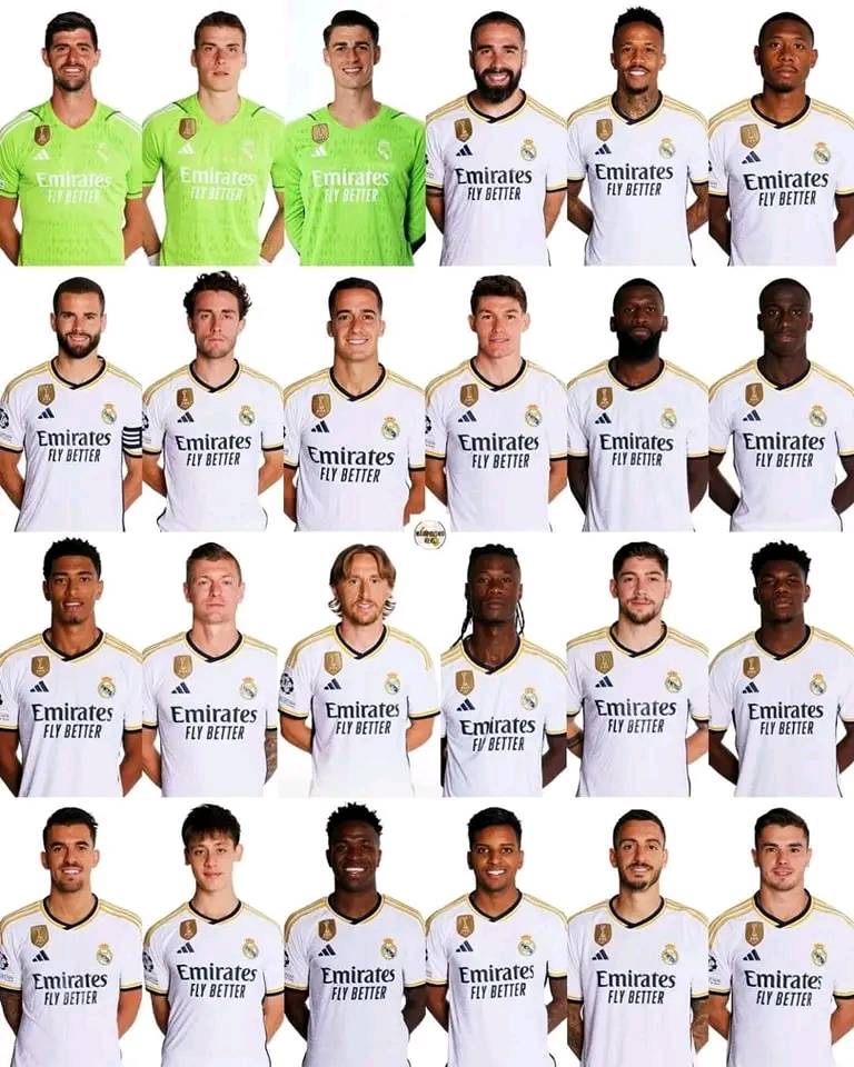 opstelling Real Madrid team 24/25